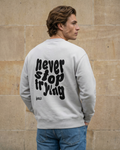 Never stop trying - black